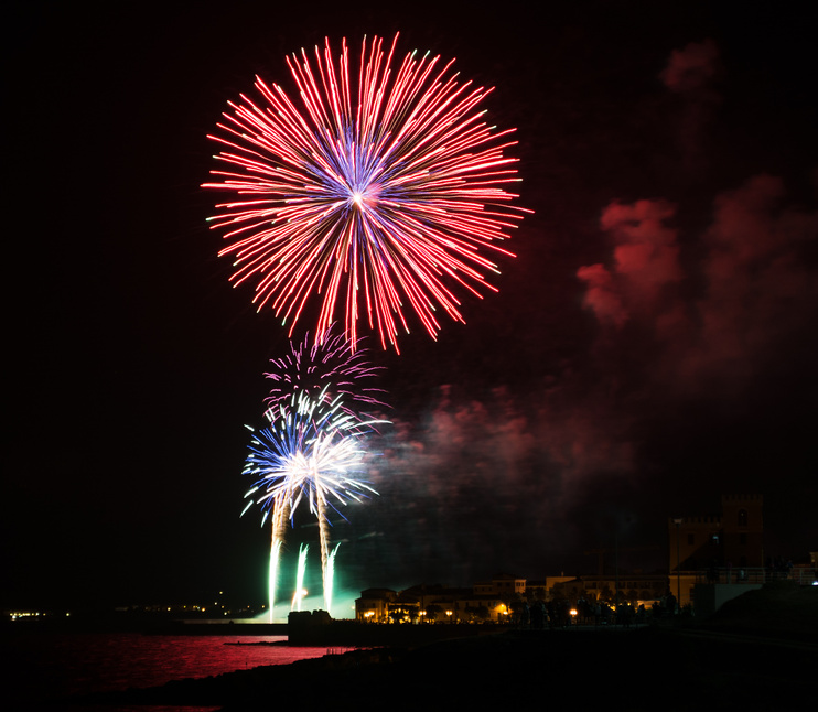 Feuerwerk auf Sardinien